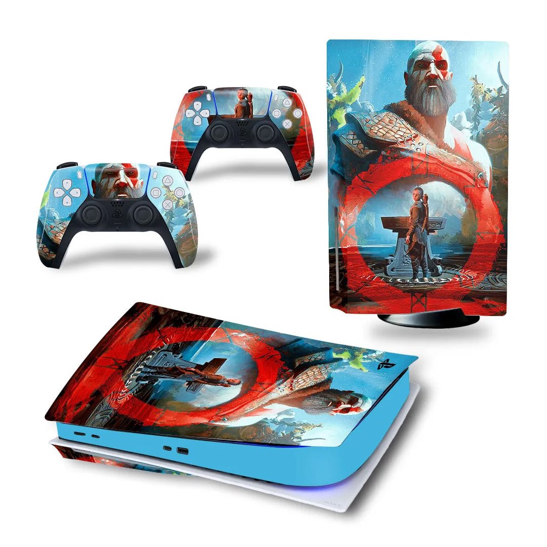 Adesivo per Playstation 5 GODOFWAR - Personalizza la tua PS5 con adesivi console e controller - Lab07Official -