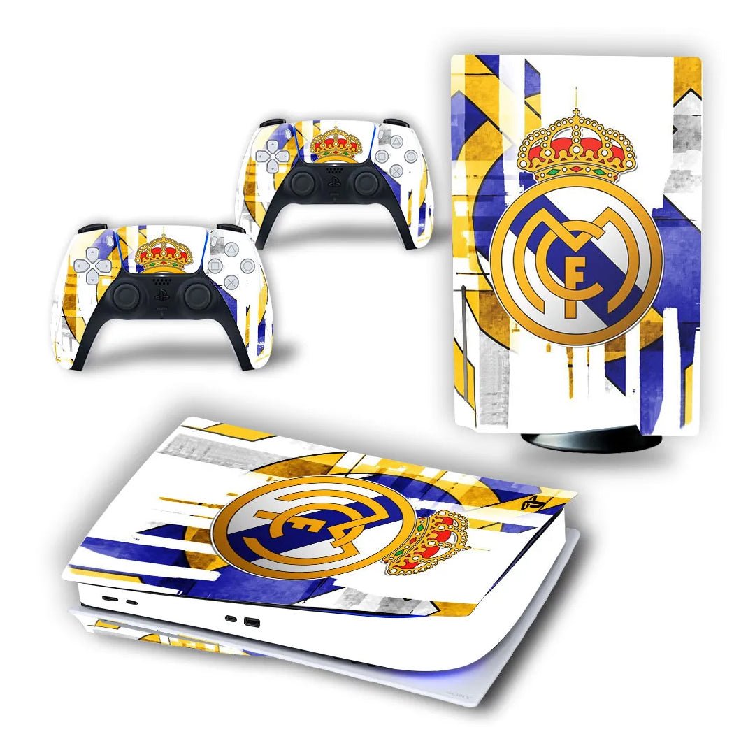 Adesivo per Playstation 5 REAL MADRID - Personalizza la tua PS5 con adesivi console e controller - Lab07Official -